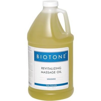 Biotone Revitalizing Massage Oil, Unscented, 1/2 Gallon Bottle (ROUHG)