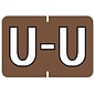 Medical Arts Press® Barkley® & Sycom® Compatible Alpha Sheet Style Labels, "U"