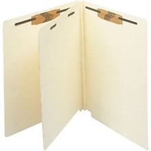 Medical Arts Press® End-Tab Manila Classification Folders, 1-Divider, 25/Bx