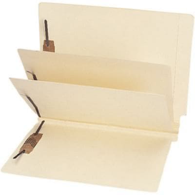 Medical Arts Press® End-Tab Manila Classification Folders, 2-Dividers, 75/Bx