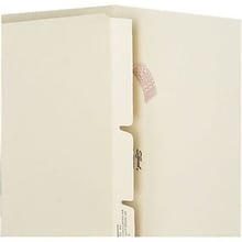 Medical Arts Press® File Folder Dividers, Standard Side-Flap with 2 Fastener on Top, 100/Box (52411