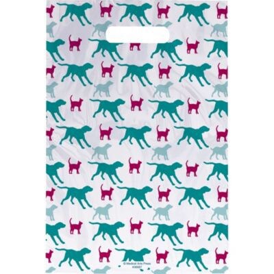 Medical Arts Press® Veterinary Scatter Print Bags, 9x13,  Dogs and Cats