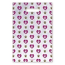 Medical Arts Press® Veterinary Scatter Print Bags,11x15,  Paw Prints and Hearts