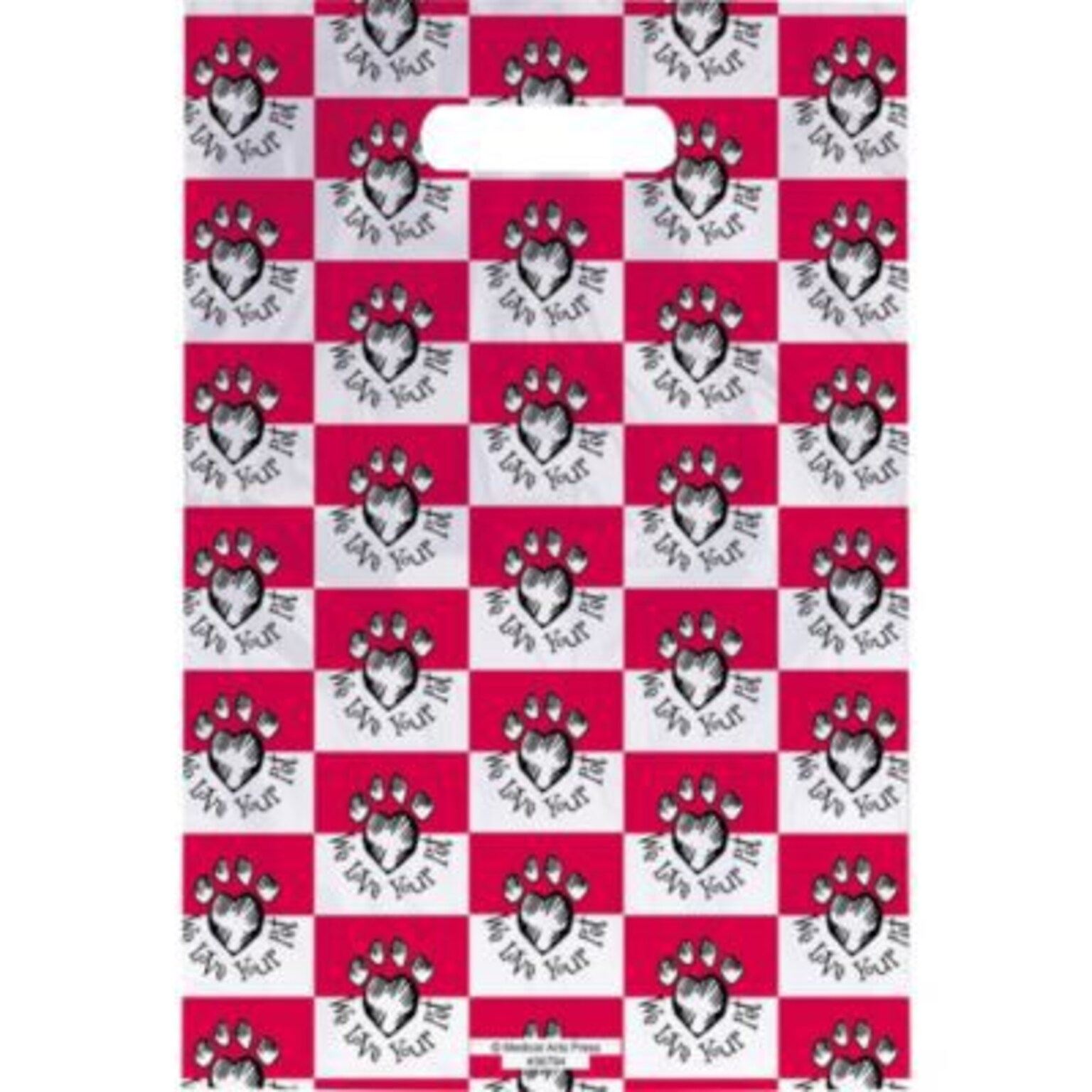 Medical Arts Press® Veterinary Scatter Print Bags, 9x13,  We Love Your Pet