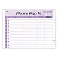 Medical Arts Press® Horizontal Rainbow Privacy Sign-In Sheets, Lavender Mist (37627)