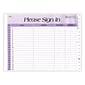 Medical Arts Press® Horizontal Rainbow Privacy Sign-In Sheets, Lavender Mist (37627)