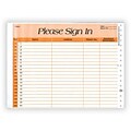 Medical Arts Press® Horizontal Rainbow Privacy Sign-In Sheets; Dreamy Orange