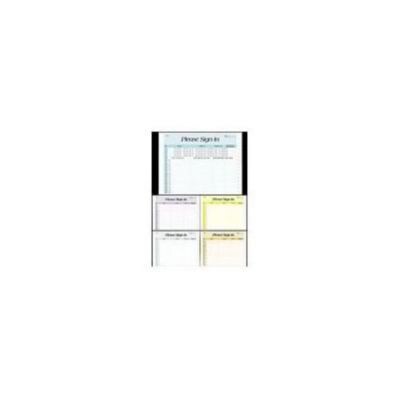 Medical Arts Press® Privacy Sign-In Sheets, Horizontal Rainbow Assortment Pack