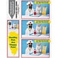 Humorous 3-Up Laser Postcards with Bookmark, Doctor Cat, Nurse Dog, 150 Postcards/Pack