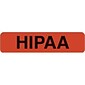 Patient Record Labels, HIPAA, Fluorescent Red, 0.3125 x 1.25 inch, 500 Labels