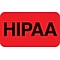 Patient Record Labels, HIPAA, Fluorescent Red, 0.875 x 1.5 inch, 250 Labels