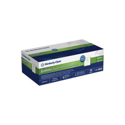 Halyard Latex Free Clear Vinyl Gloves, Large, 100/Box (SSPF026033)