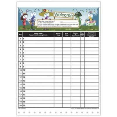 Medical Arts Press® Designer Privacy Sign-In Sheets; Silly Antics™