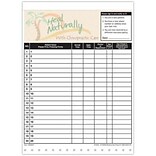 Medical Arts Press® Designer Privacy Sign-In Sheets, Palm Tree