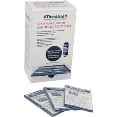 Thera-Band® Exercise Bands Dispenser Pack, Special Heavy, Black