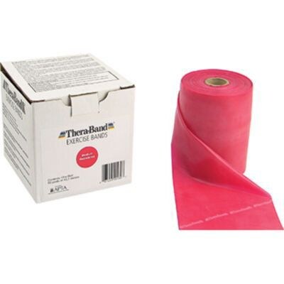 Thera-Band® Exercise Bands, 50 Yard Bulk Roll, Medium, Red