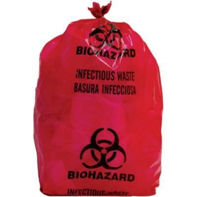 Biomedical Waste Disposal Systems; Infectious Waste Bags, 5-Gallon, 20 Bags/Roll