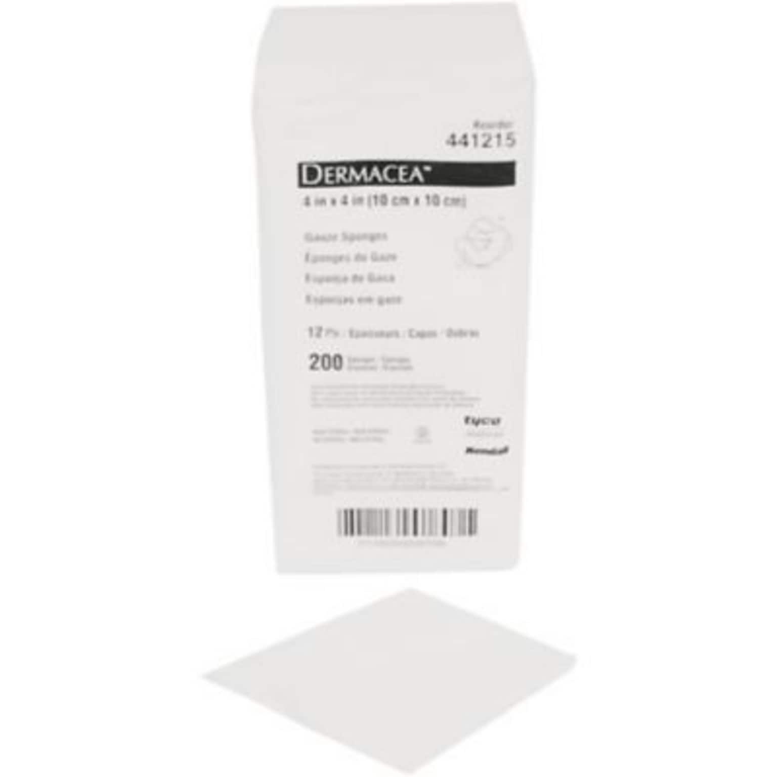 Dermacea 4 12-Ply Gauze Sponges, 2000/Carton (KD44019215)