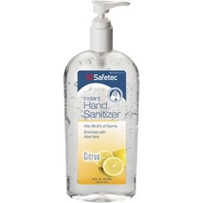 Safetec A.B.H.C. Antiseptic Bio 16 oz. Liquid Hand Sanitizer, Citrus Scent, (SACC140354)