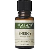 Biotone Essential Oils, Energy, Fresh Citrus Scent, 1/2 oz Bottle (BAEOENEHZ)