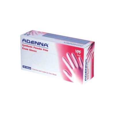 Adenna® Vinyl Powder-Free Exam Gloves, Large