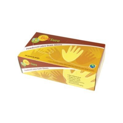 Beesure Latex Powdered Gloves, Small