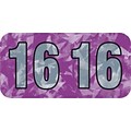 Medical Arts Press® Holographic End-Tab Year Labels, 2016, Violet