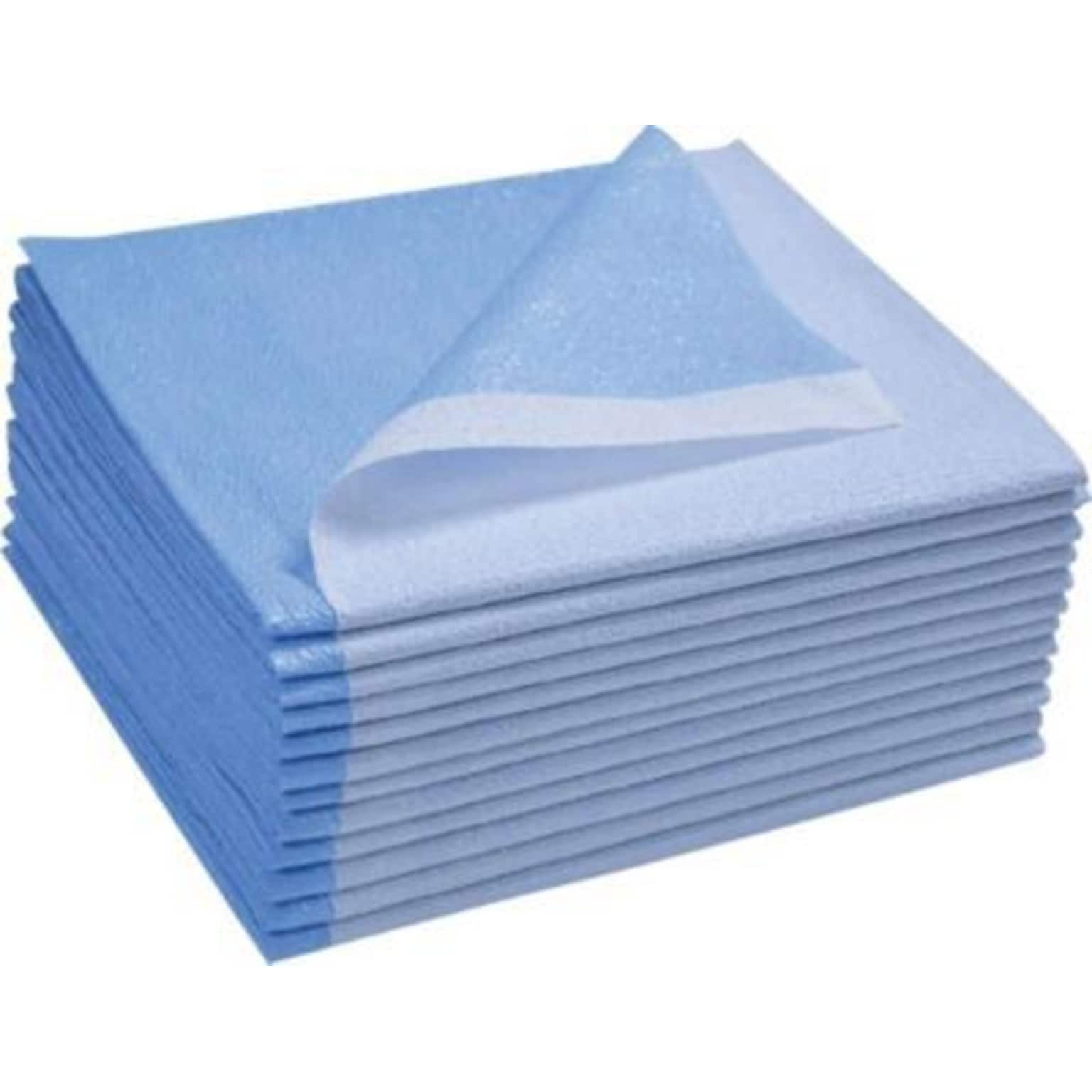 Avalon Stretcher Sheet; 40 x 72, Blue, 50/Case