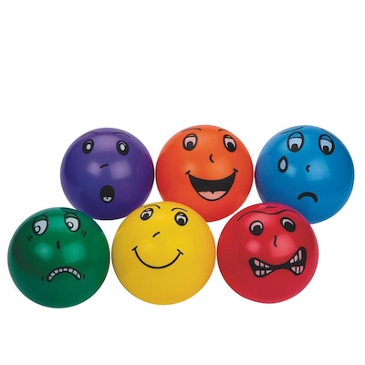 S&S Worldwide Smedley Vinyl Balls; 6/Set