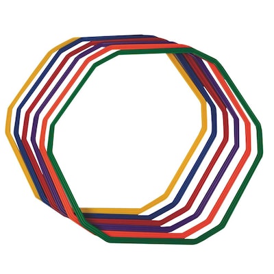 JBEC 12-Sided Agility Rings, 32, 6/Set