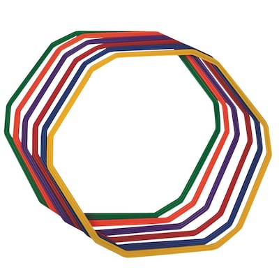 JBEC 12-Sided Agility Rings, 28, 6/Set