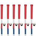 S&S Worldwide 16 Jingle Bell Jump Ropes, Red/Blue, 6/Pack (S11458)