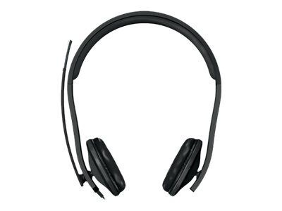 MICROSOFT HARDWARE 7XF-00001 Over-the-Head Stereo Headset with Microphone; Black