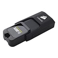 Corsair Flash Voyager® Slider X1 256GB 130 Mbps USB 3.0 Flash Drive; Black (CMFSL3X1-256GB)
