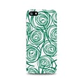 Centon OTM New Age Collection Case for iPhone 5, White Glossy, Swirls, Jade