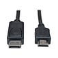 Tripp Lite P582-003 3' Displayport to HDMI In Line Passive Adapter; Black