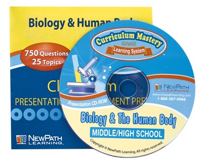 NewPath Learning Biology and the Human Body Interactive Whiteboard, CD-ROM