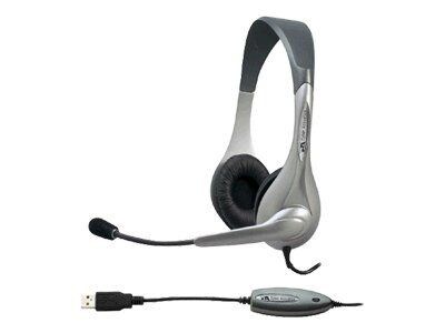 Cyber Acoustics USB Stereo Over-the-Head Headset With Microphone