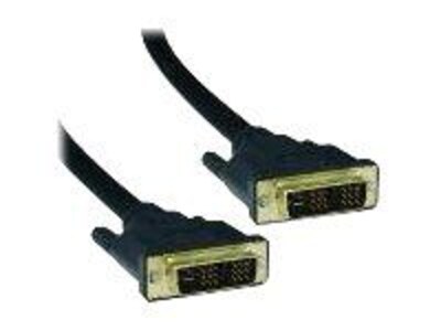 4XEM™ 15 DVI-D Single Link Male/Male Digital Video Cable; Black