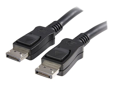 StarTech® 30 DisplayPort® Audio Video Cable With Latches M/M; Black