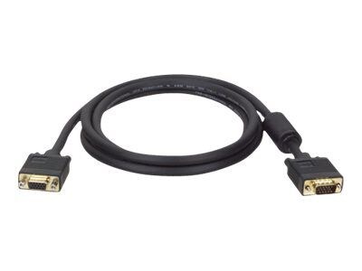 Tripp Lite 25 Coax VGA HD15 Male/Female Monitor Extension Cable; Black