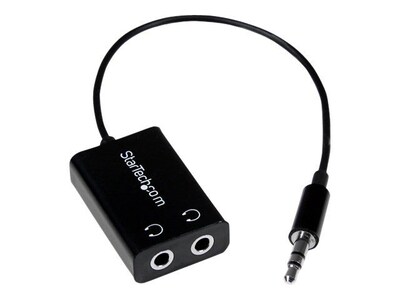StarTech MUY1MFFADP Slim Mini Jack Headphone Splitter Cable Adapter; 3.5mm Male to 2x 3.5mm Female