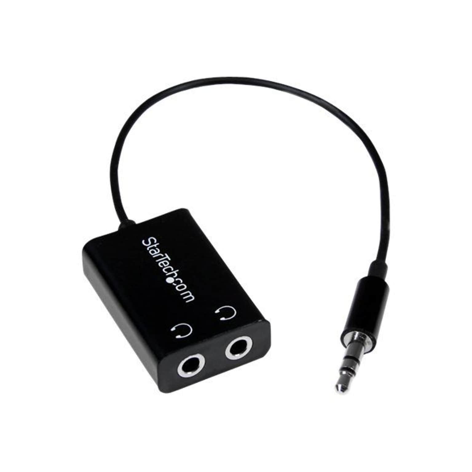 StarTech MUY1MFFADP Slim Mini Jack Headphone Splitter Cable Adapter; 3.5mm Male to 2x 3.5mm Female