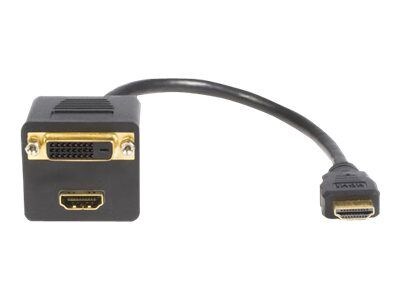 1 HDMI To HDMI/DVI-D Splitter Cable