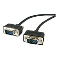 StarTech® 6 Thin Coax High Resolution HD15 Male/Male VGA Monitor Cable; Black