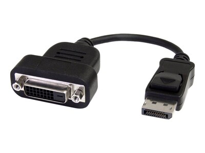 4XEM™ 8 Dual Link DisplayPort To DVI-D Male/Female Adapter; Black
