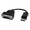 4XEM™ 8 Dual Link DisplayPort To DVI-D Male/Female Adapter; Black