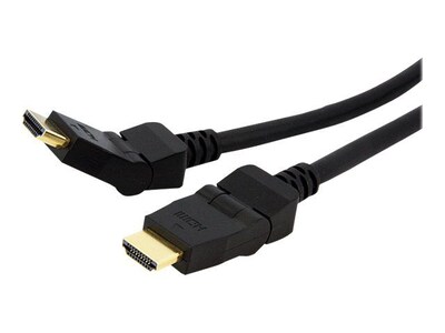 Startech® 6 180 Deg Rotating High Speed Male/Male HDMI Cable, Black