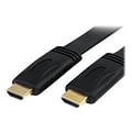 StarTech® 6 Flat High Speed Male/Male HDMI Cable With Ethernet; Black