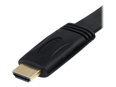 StarTech® 10' Flat High Speed Male/Male HDMI Cable With Ethernet